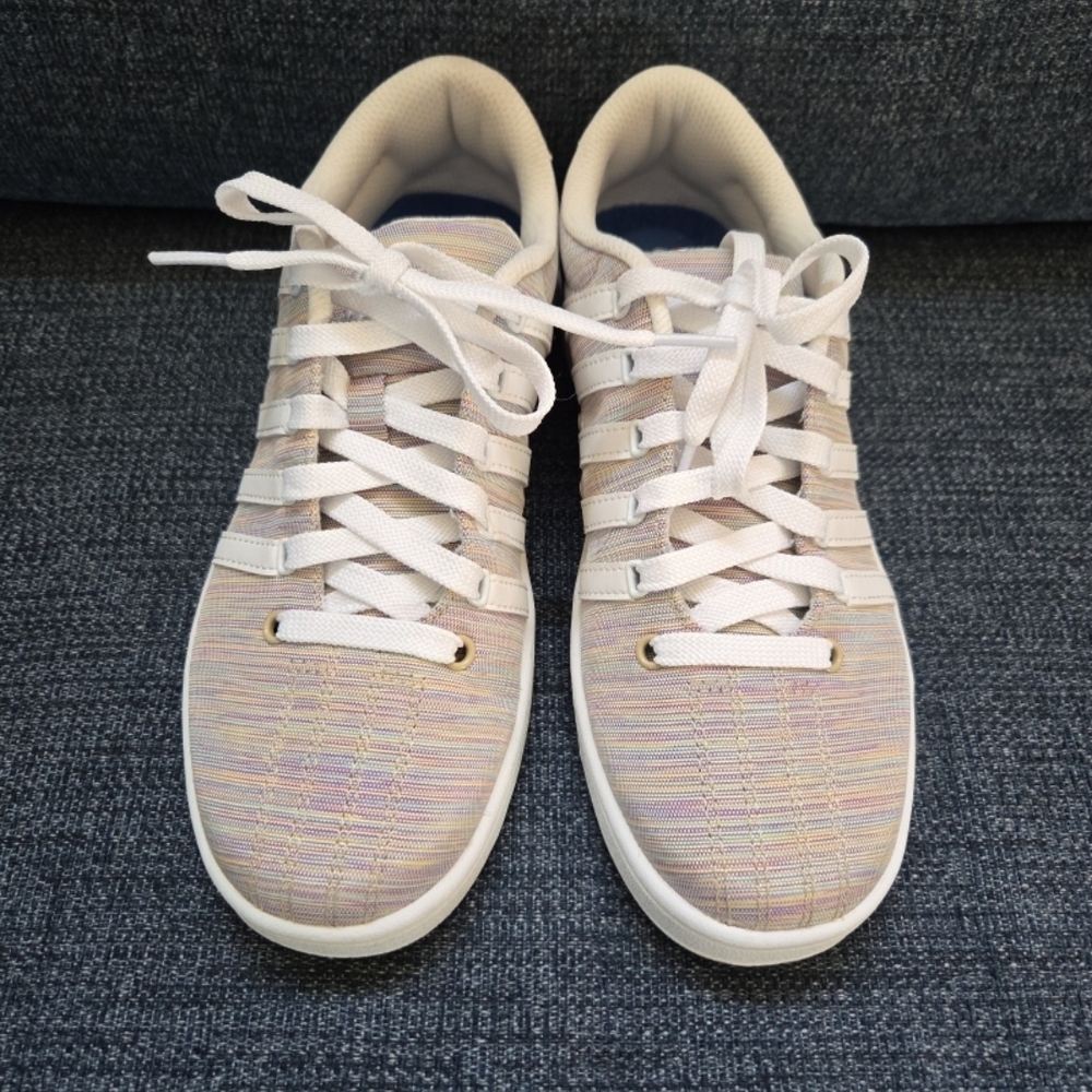 K-Swiss Women's Pastel Stripe Sneakers